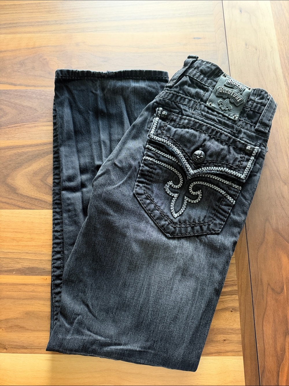 Men’s Black Rock Revival Steven Relaxed Straight Jean